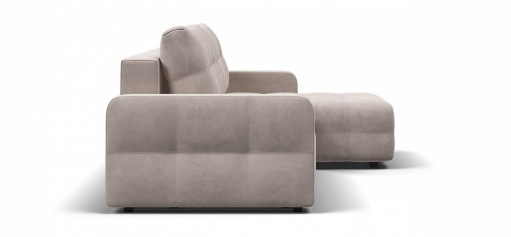 Угловой диван Денди Велюр Монолит латте