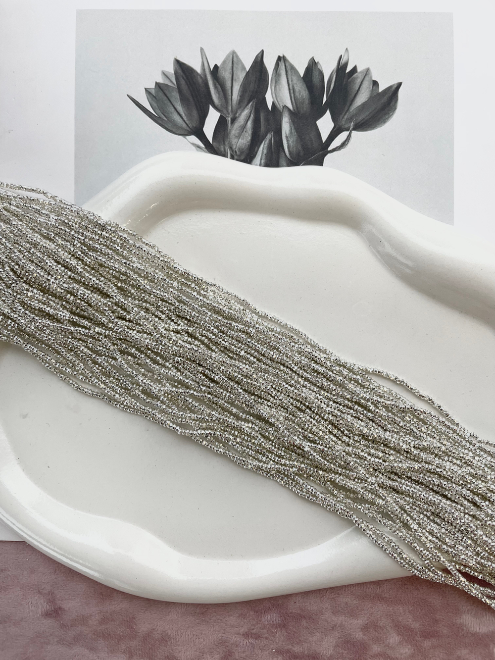 Нить бусин из гематита 2мм, огранка