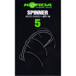 KORDA Крючок Spinner PTFE №5 с бородкой 10шт