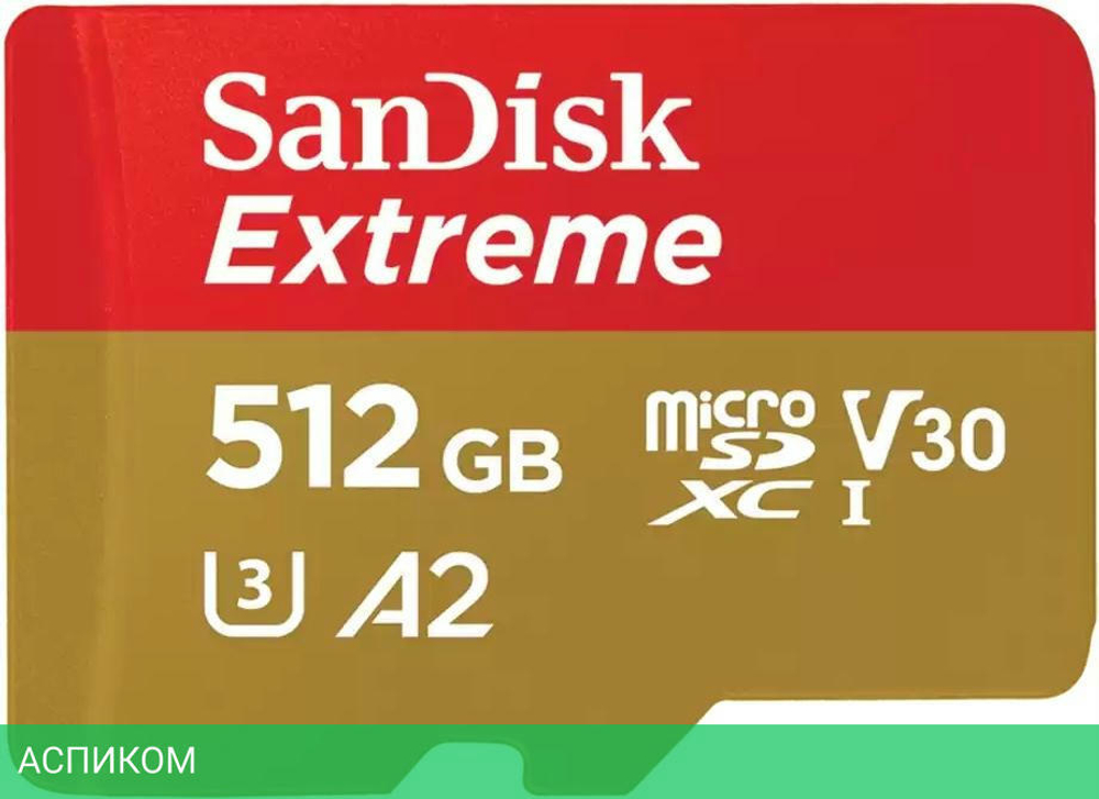 Карта памяти SanDisk microSDXC 512GB Ultra Class 10 (SDSQXAV-512G-GN6MN)