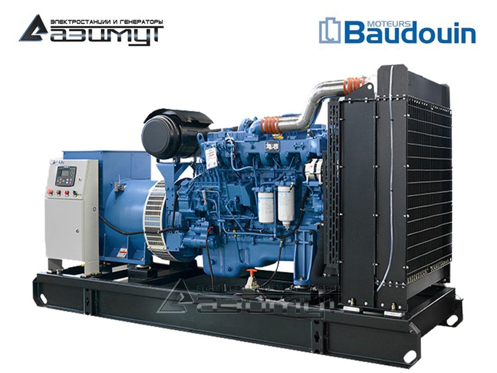 Дизельный генератор Азимут АД-500С-Т400-1РМ9 Baudouin