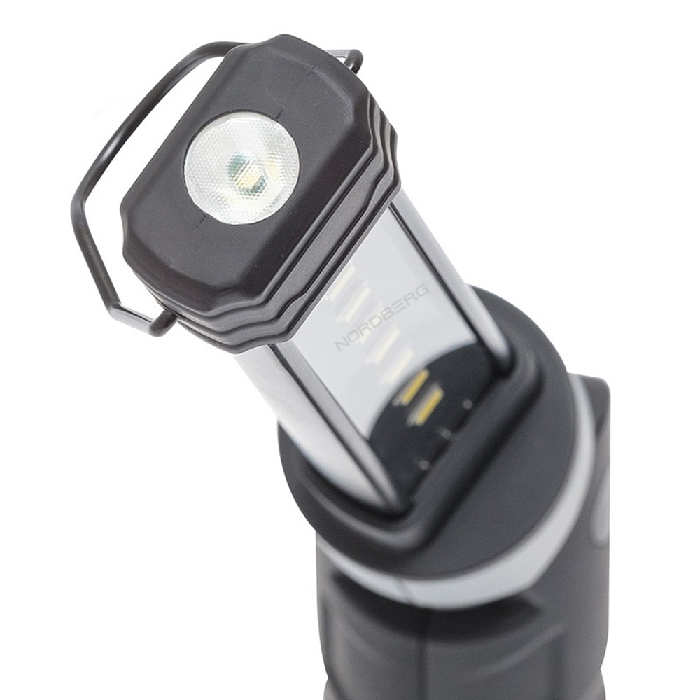 NORDBERG (1909) Лампа светодиодная 8+1, складная, аккумуляторная