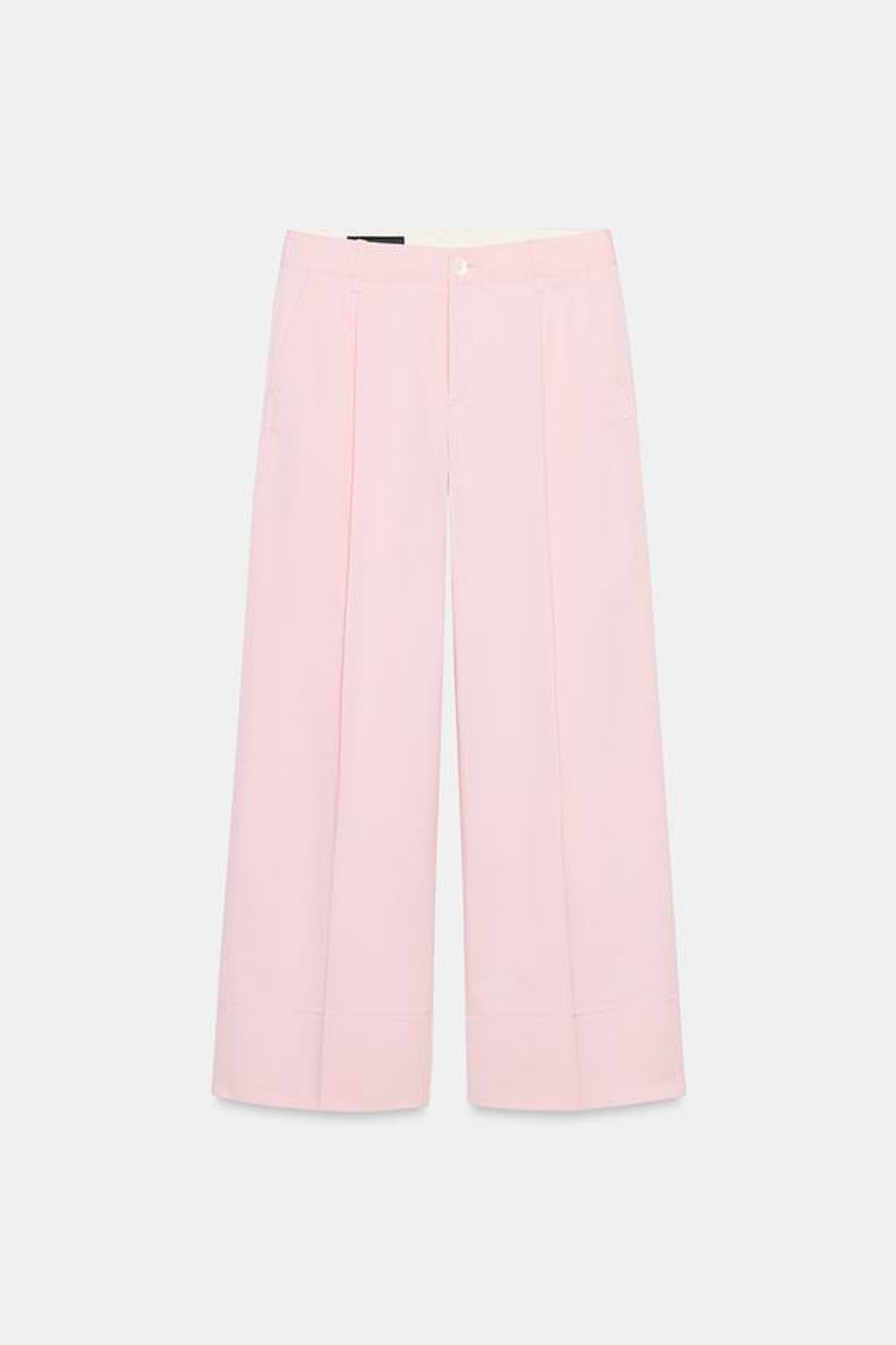 ZARA БРЮКИ ЧИНОС С ЗАЩИПАМИ, РОЗОВЫЙ