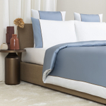 Постельное белье Frette Colour Block Dusty Azure/Milk (240 x 220 см)
