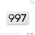 Номер на дверь 997, табличка на дверь для офиса, квартиры, кабинета, аудитории, склада, белая 120х70 мм, Айдентика Технолоджи