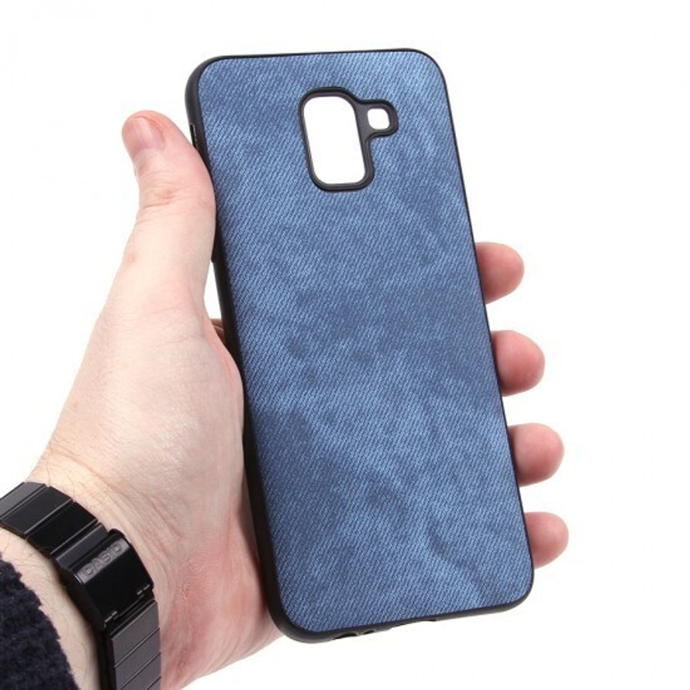 Чехол текстильный для Samsung Galaxy J6 (2018), 010817 Серый