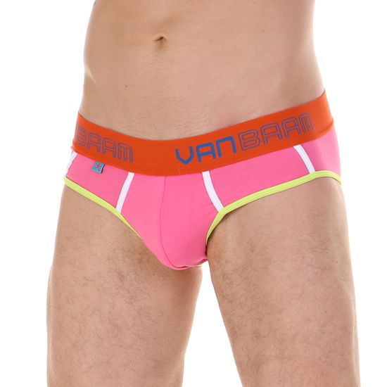Трусы мужские брифы розовые Van Baam 45200