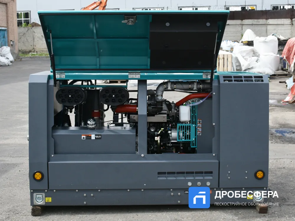 Дизельный винтовой компрессор MB190D + АС MasterBlast передвижной