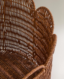Zara Home Корзина из нержавеющей стали, цвет коричневый, 30 см