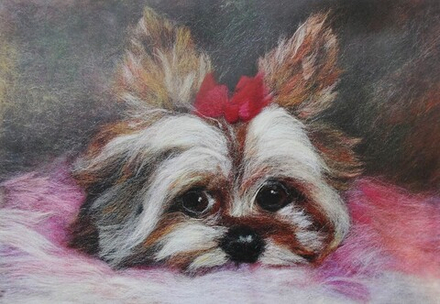 Набор для валяния (живопись цветной шерстью) Йорик 21*29,7см (А4)