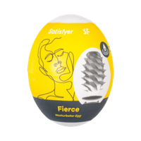 Яйцо мастурбатор Satisfyer Egg Single, рельеф Fierce
