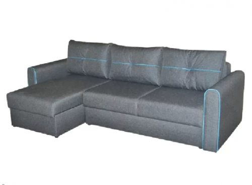 АМУР диван комб. № 3 угловой (Джой Графит / Нео Азур) ИВАРУ