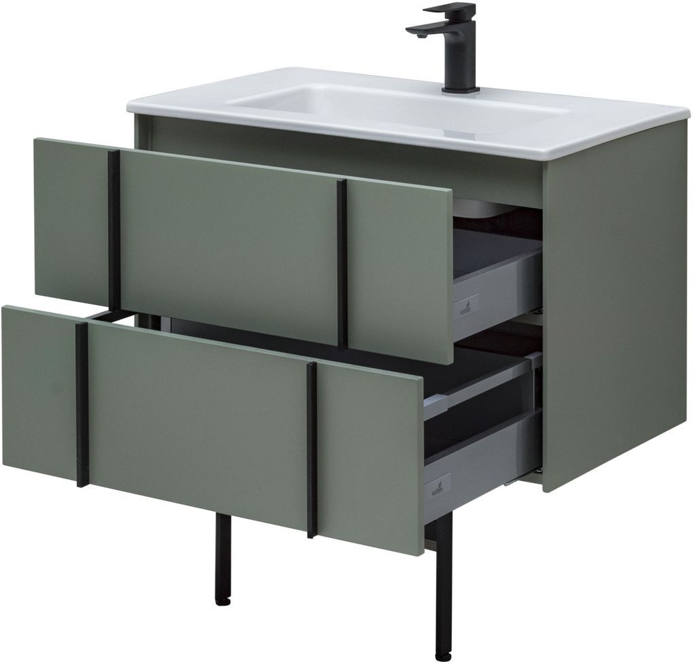 Тумба с раковиной Allen Brau Reality 1.32005.CGM 80 cement grey matt
