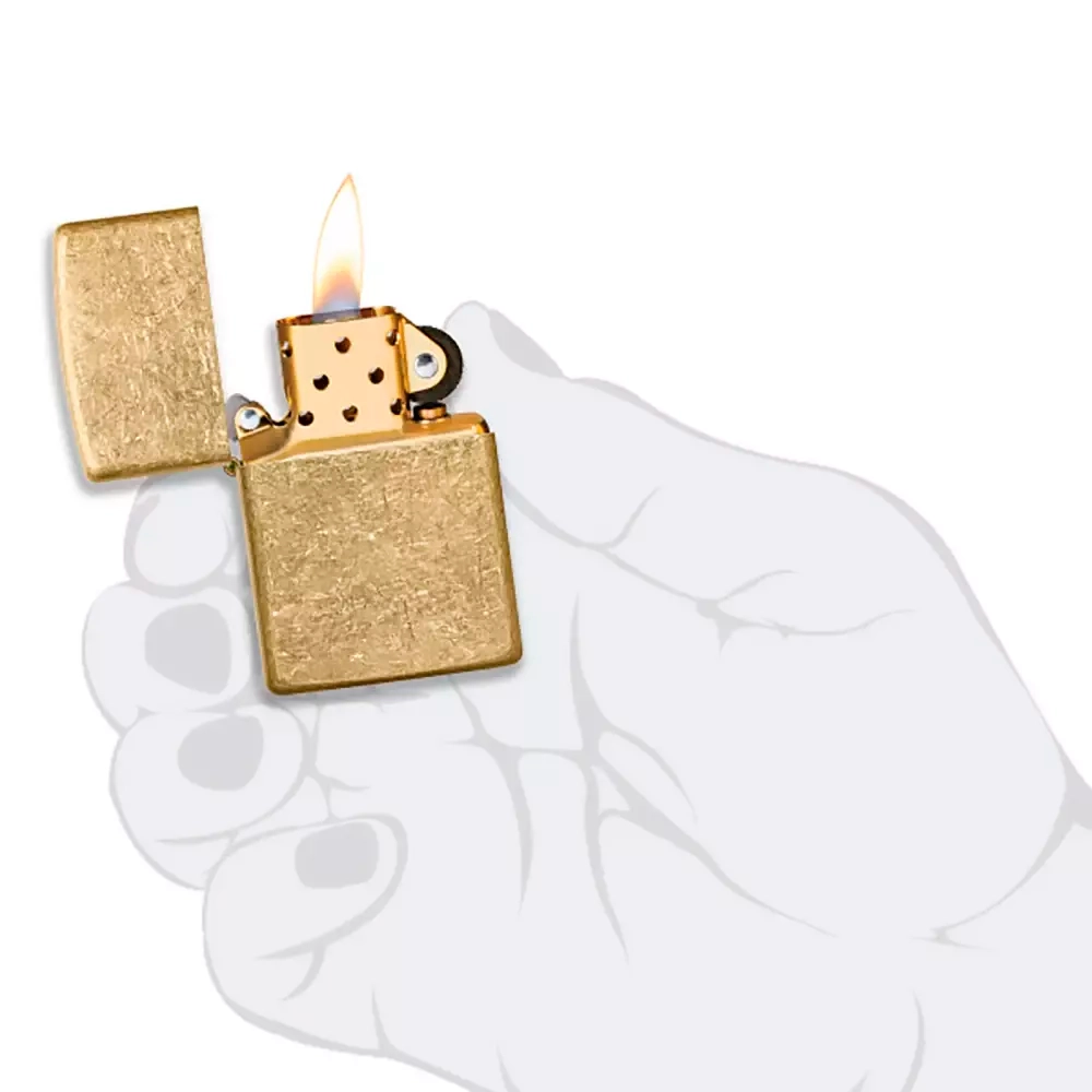 Зажигалка Zippo 49477 Classic, Tumbled Brass