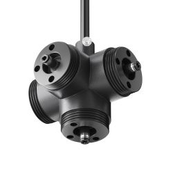 Х-образный вертикальный коннектор для системы с вводом питания Maytoni   CA019L4C-P-B