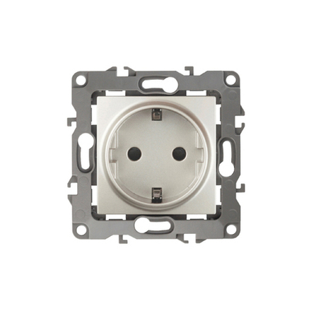 Розетка ЭРА Серия 12 12-2102-15 2P+E Schuko со шторками 16A-250В IP20 перламутр