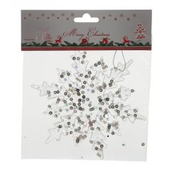 GAEM Украшение новогоднее "Снежинка", L14 W0,1 H15 см