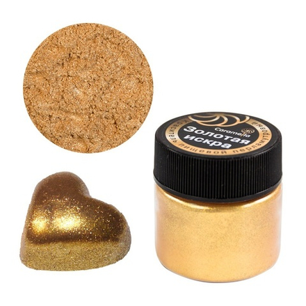 Краситель сухой перламутровый Caramella, кандурин "Золотая искра" 5 г