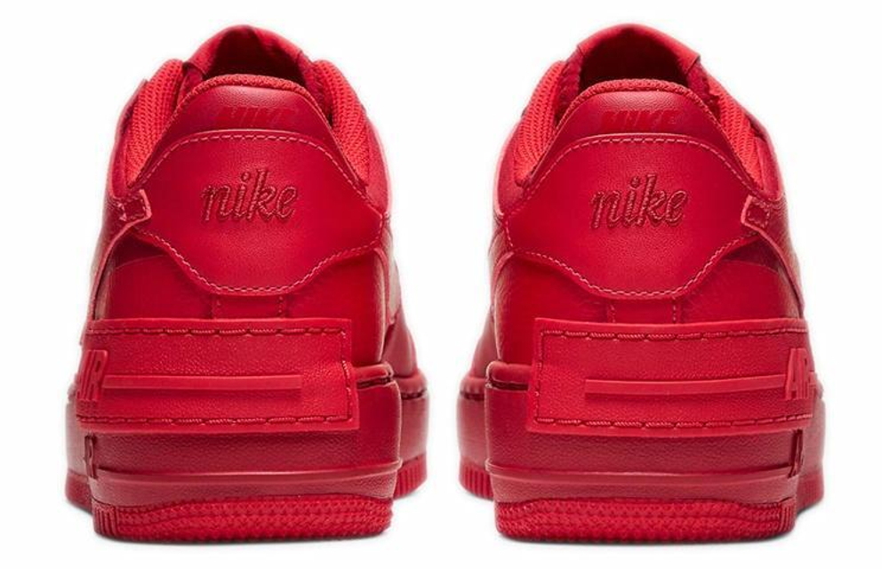 Кроссовки Nike Air Force 1 Shadow Triple-Red (Женская размерная сетка)