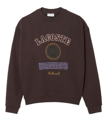 Куртка теннисная Lacoste Heritage Embroidery Fleece - brown