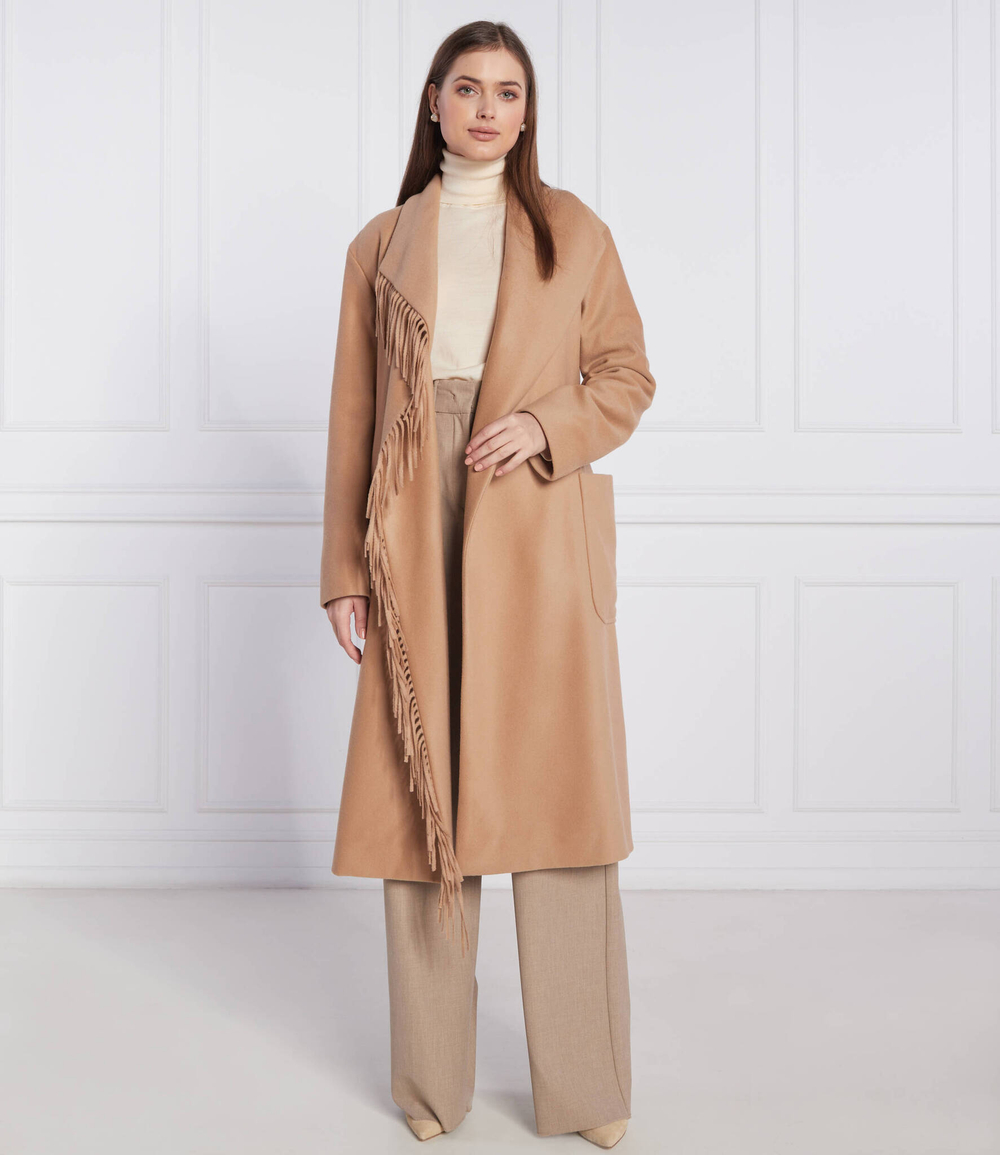 Хлопковое пальто coreo BOSS BLACK - светло-коричневый(50476842)