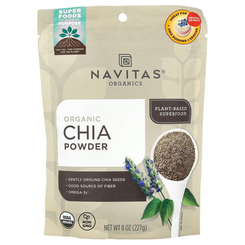 Navitas Organics, органический порошок чиа, 227 г (8 унций)