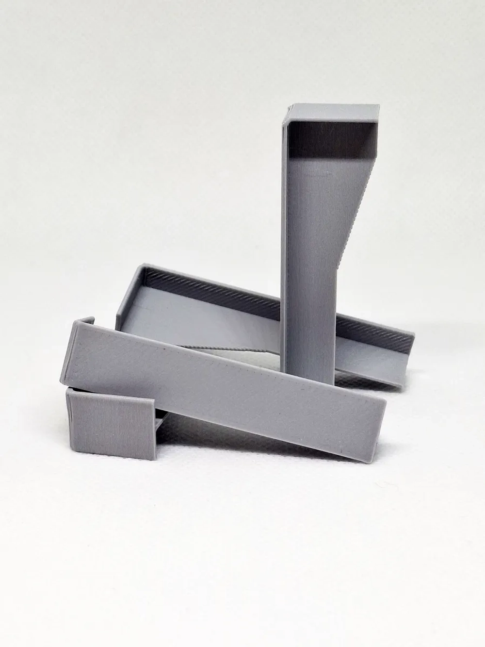 Соединитель для плинтуса 58*16 мм, стык (серый)- 4 шт.