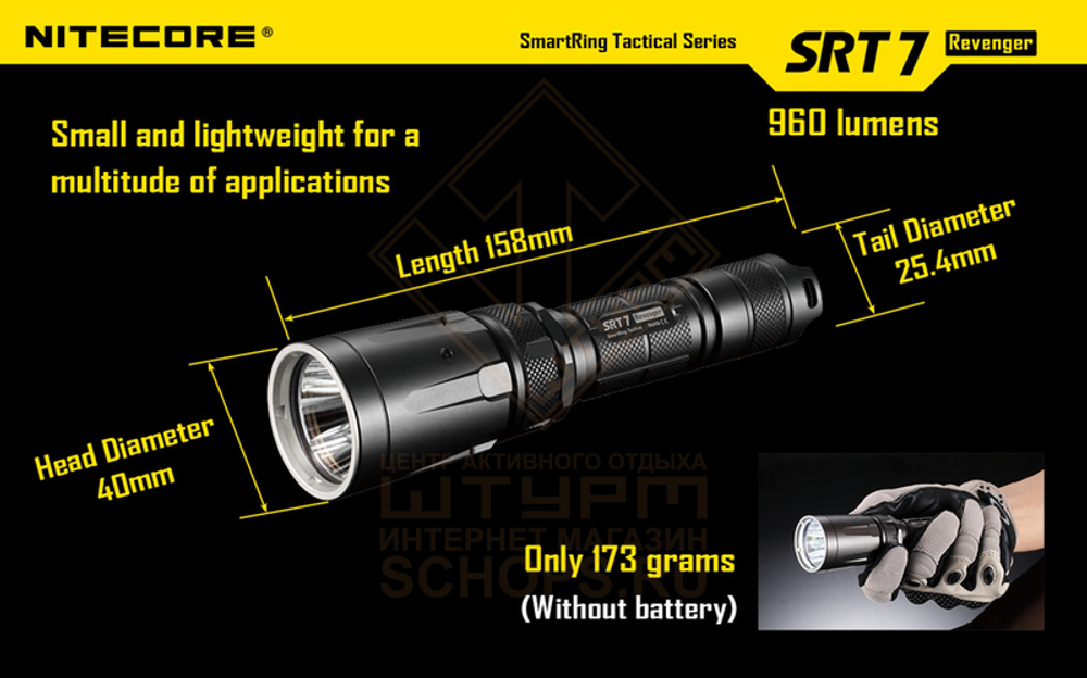 Фонарь Nitecore SRT7