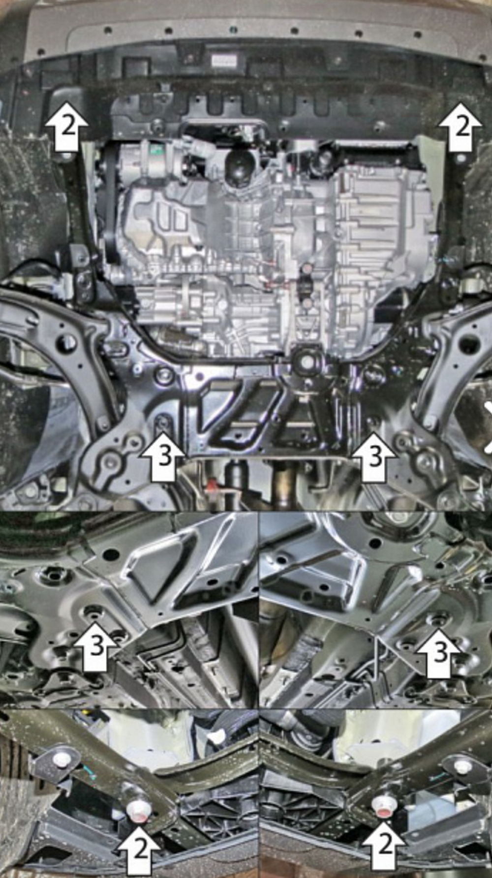 Защита двигателя для Haval H3 (2024-) MOTODOR.53101
