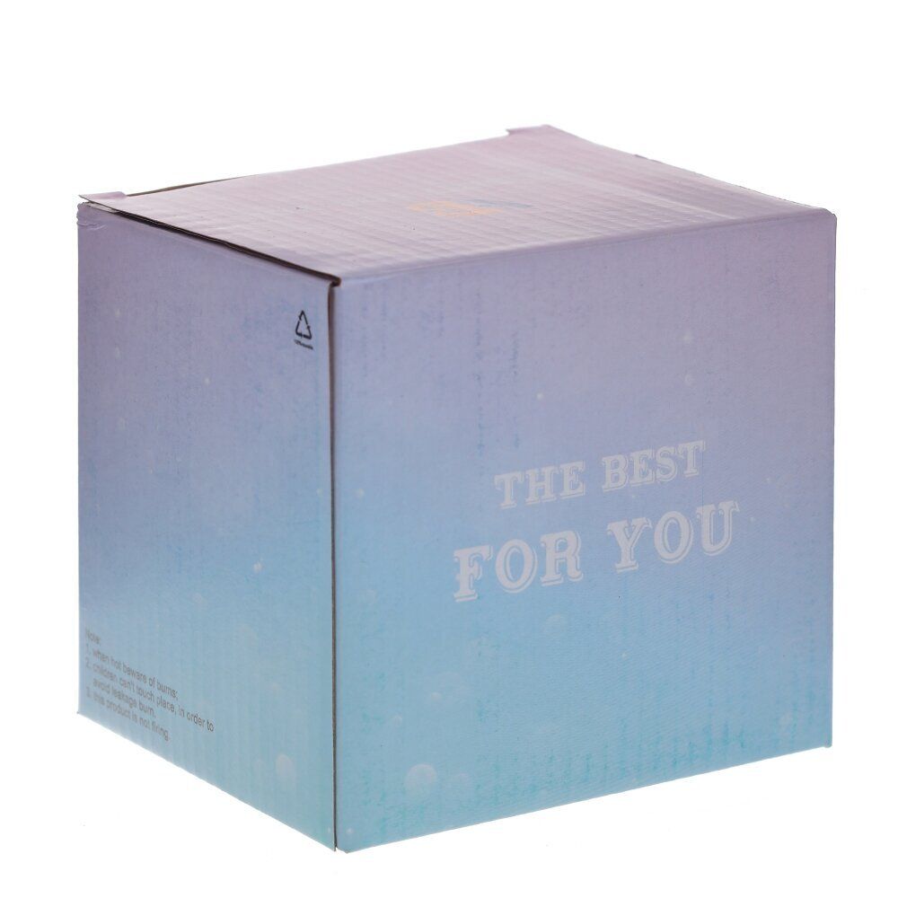 GAEM Кружка с крышкой и ложкой, 400 мл, L12 W9 H10 см, 4в.