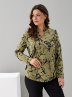 Блузка БЛк-073/хаки-лица