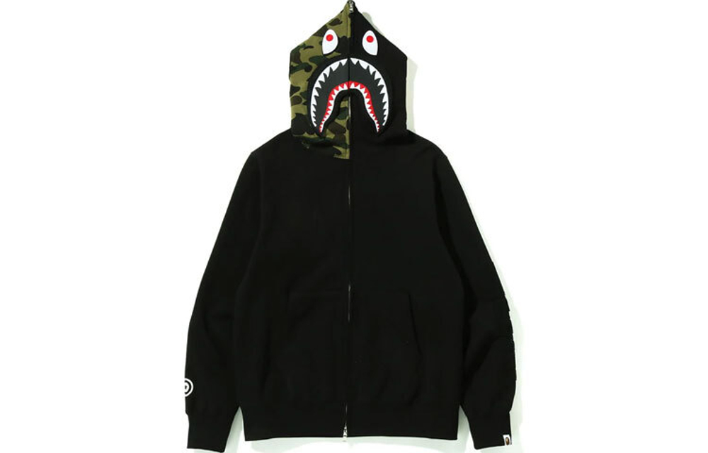 Худи A BATHING APE Detachable Shark Full Zip Hoodie, 1H80-115-013
