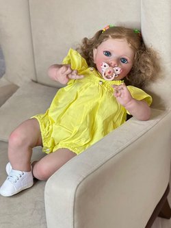 Кукла Реборн мягконабивная 60см в пакете (FA-532)