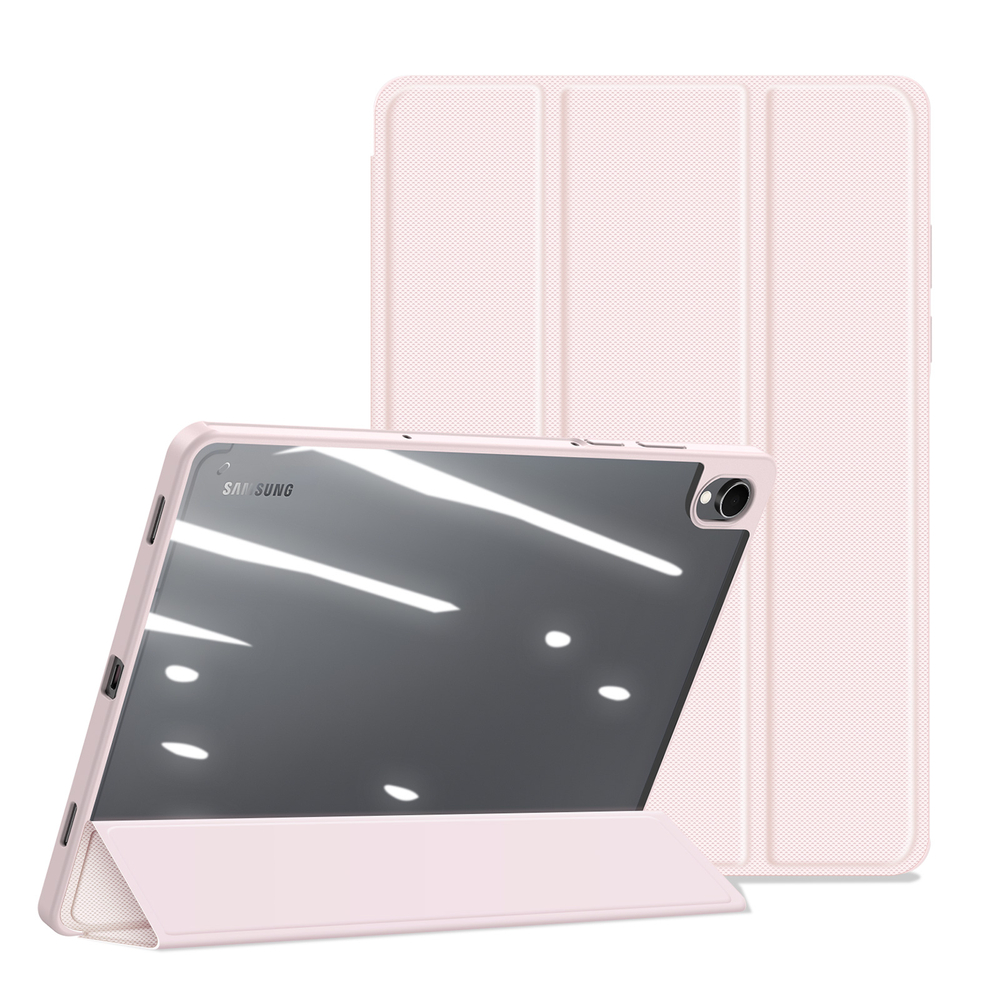 Чехол книжка розового цвета для планшета Samsung Galaxy Tab S11, серия Toby Series Case от Dux Ducis