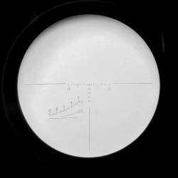 Бинокль Veber Реплики Б-3 8x42 вид через объектив с метками