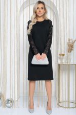 Платье Элегантная леди (черное) П12021 LT Collection (Акция)