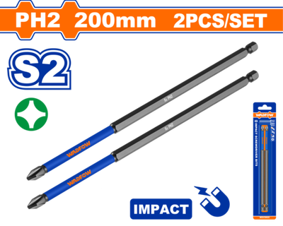 Ударная бита 2 шт. PH2x200 мм (60/120) WADFOW WSV5K65