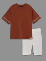 Летний костюм для девочки с велосипедками