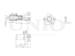 Цилиндр сцепления рабочий UNIO BRC-10501