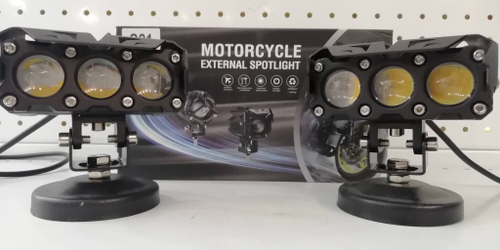 Мото линзы фара на мотоцикл (2 шт) S21