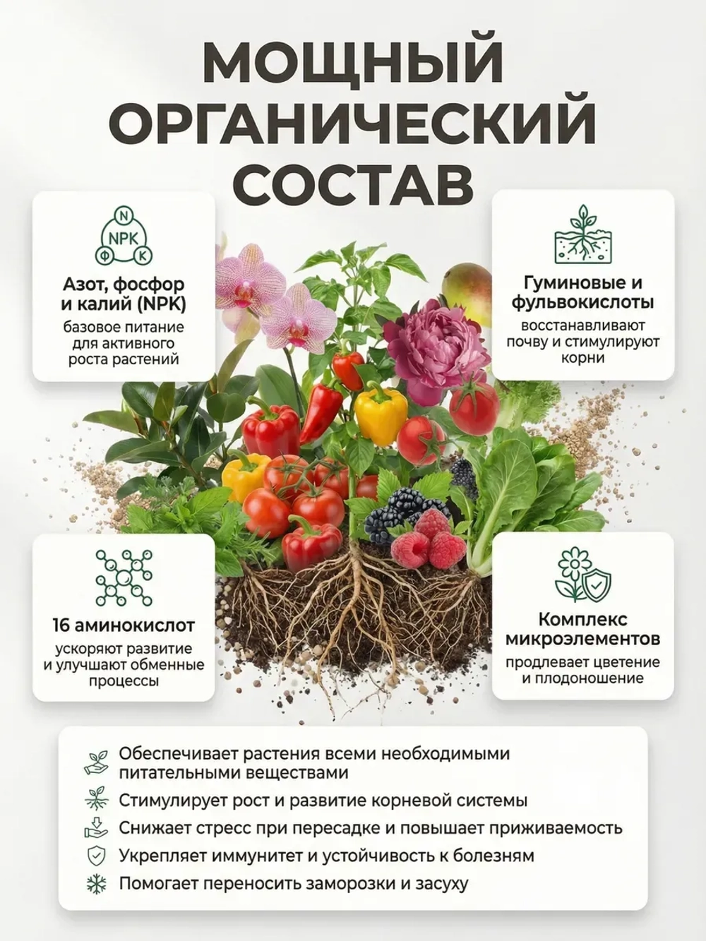 Удобрение универсальное для растений гранулы 200гр