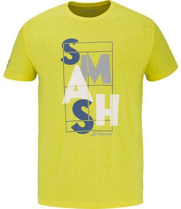 Мужская теннисная футболка Babolat Exercise Message Men - желтый