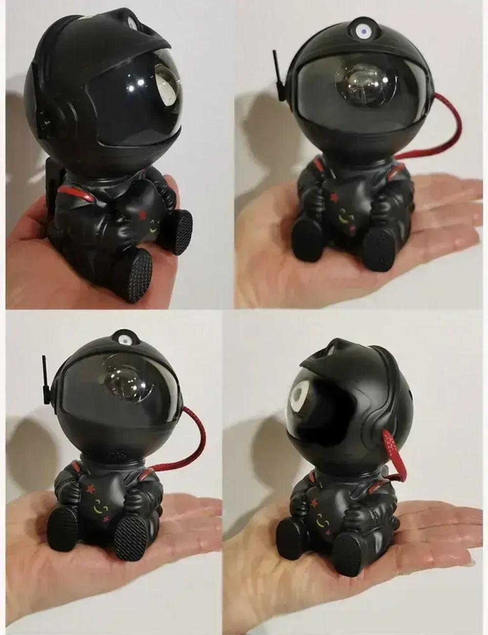 Ночник проектор звездного неба, космонавт с пультом и проекциями туманностей и звезд для детей и взрослых