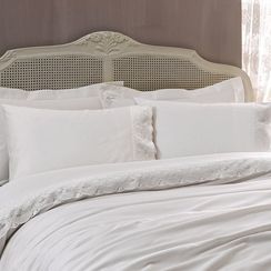 Постельное белье DIAMANT крем с кружевом TIVOLYO HOME Турция