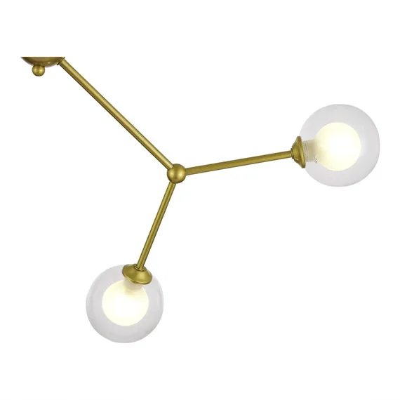 SLE1106-203-04 Светильник подвесной Золотистый/Прозрачный, Белый G9 LED 4*5W ARCUS