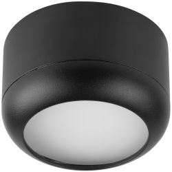 Светильник настенно-потолочный спот ЭРА OL56 BK под лампу GX53 черный IP20 | Накладные светильники