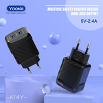 Зарядное устройство СЗУ Yookie KI4Y - 18W - USB - с кабелем Lightning