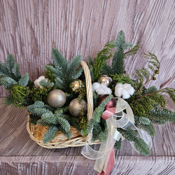 Подарочная корзина к новому году и рождеству