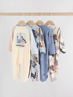 Комбинезон / Cлип для малышей Next F35-918, 4 шт., Молочный, Синий