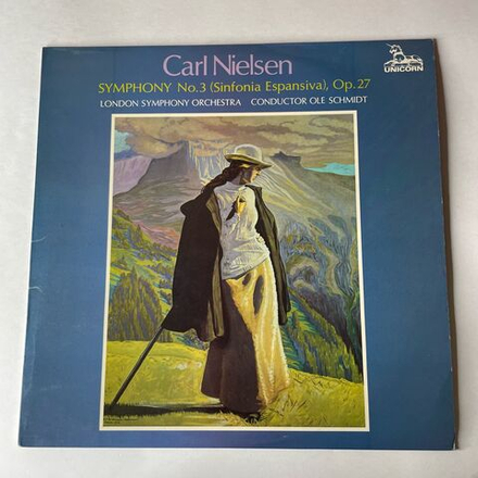 Винтажная виниловая пластинка LP Карл Нильсен Carl Nielsen, London Symphony Orchestra, Ole Schmidt, Симфония Symphony No. 3 (Sinfonia Espansiva), Op. 27 (Англия 1976)
